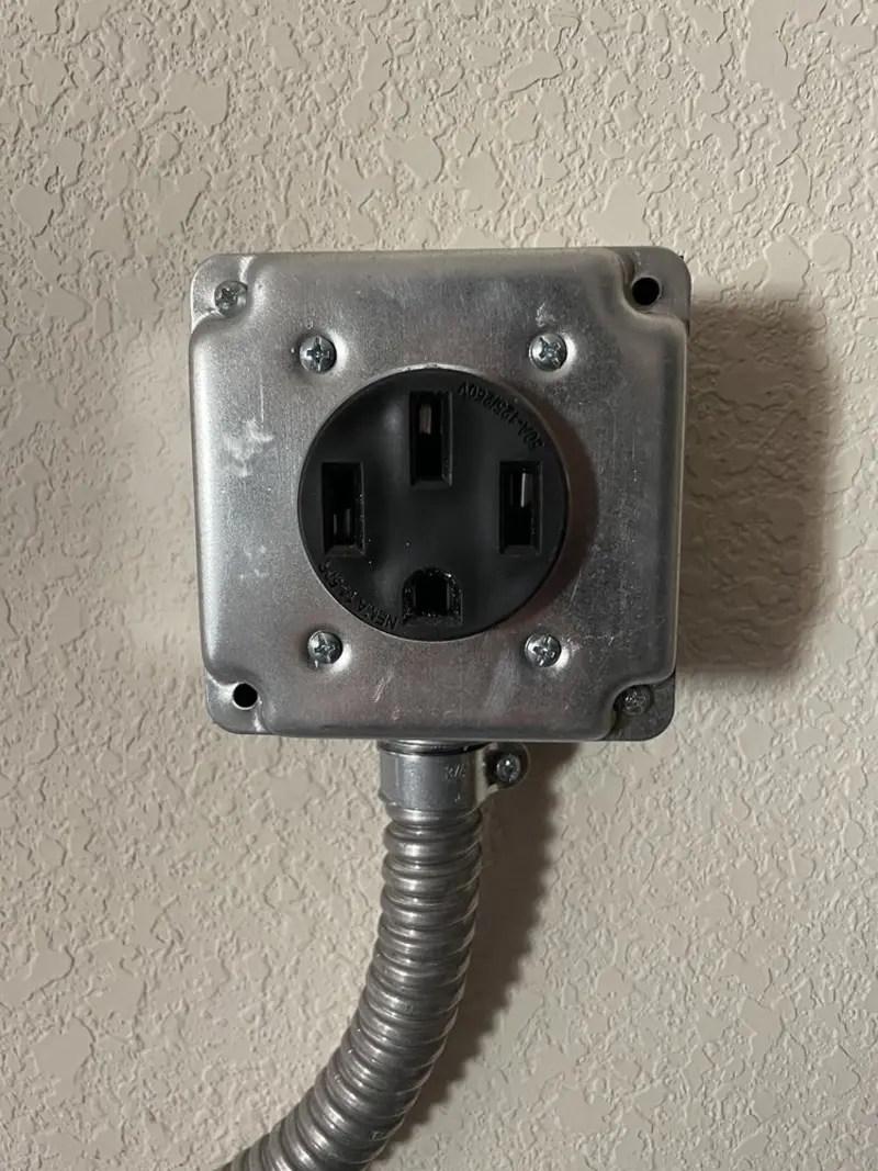 NEMA 14-50 outlet installed for Electrical Panel Upgrade in Winfield