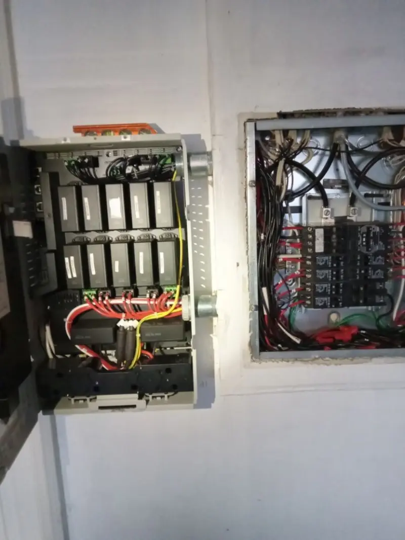 Electrical panel upgrade completed for Security Camera Wiring in Winfield